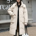thumbnail image 1 of Xunlbb Winter Coats for Women Women Warm Pocket Coat Long Jacket Winter Sleeve Down Parkas,Size M-3XL, 1 of 5
