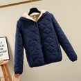 thumbnail image 1 of Xunlbb Winter Coats for Women Women's Loose Casual Thickened Warm Short Cotton Jacket Long Sleeved Cotton Jacket,Size M-3XL, 1 of 4
