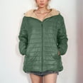 thumbnail image 1 of Xunlbb Winter Coats for Women Women's Solid Plus Fleece Cotton Jacket Warm Lamb Fleece Top Coat Sweater Coat,Size S-5XL, 1 of 7