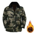 thumbnail image 1 of Xunlbb Winter Jackets for Men, Men Winter Casual Camouflage Zipper Pockets Hoodless Long Sleeve Cardigan Coat Parkas M-XL, 1 of 9