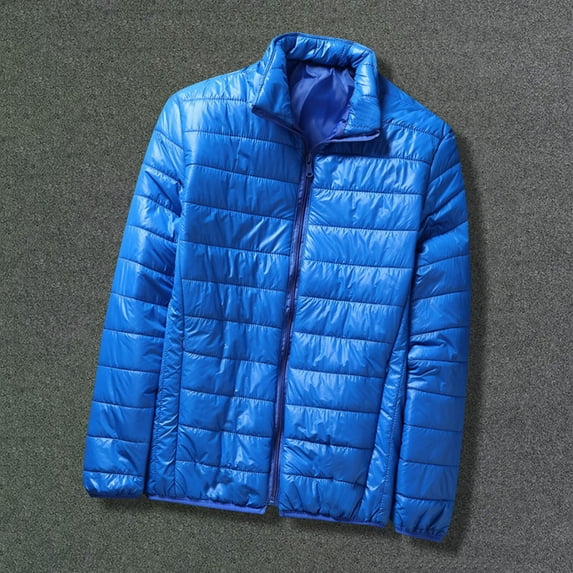 Xunlbb Winter Jackets for Men, Men's Winter Down Jacket Zipper Cardigan Pocket Long Sleeve Padded Jacket Coat M-3XL