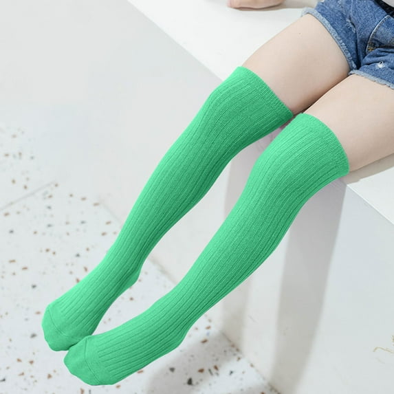 Xunlbb Winter Warm SocksGirls Socks Solid Color High Tube Socks Middle Tube Socks Over Knee Long Socks on Clearance Sizes 3 Years