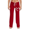 thumbnail image 1 of Xunlbb Women's Lightweight Summer Pants, Ladies' Fashion Printed Pants For Valentine's Day ,G L, 1 of 5