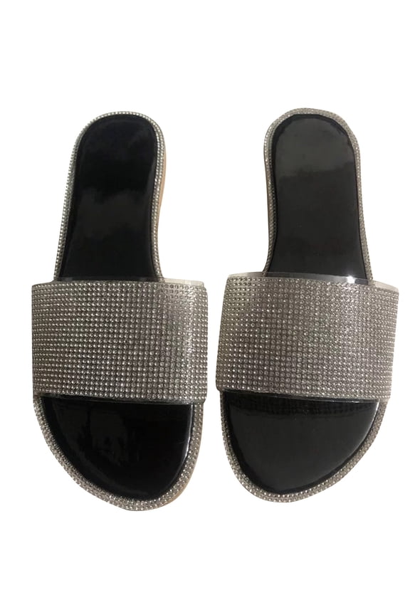 Women's Sandals Women Bright Diamond Casual Outdoor Travel Flip Flop Beach Shoes Women's Fashion Shoes Up to 60% Off