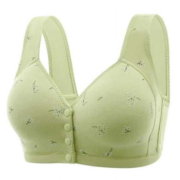 Xunlbb Womens Bras No Underwire Plus Size Women Casual Fashion Underwired Sexy Everyday Bras Lingerie(Green,S) Under $5