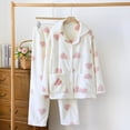 thumbnail image 1 of Xunlbb Womens Pajamas Sets Womens Pajama Set With Thick Flannel And Flannel Two-piece Pajama Set M-XL, 1 of 7