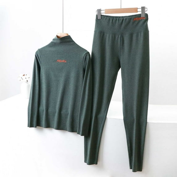 Xunlbb Womens Pajamas Women's Solid Color Round Neck Long-sleeved Top With Chest Pad One Shorts Home Wear Set on Clearance L-3XL