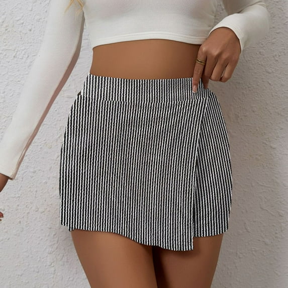 Xunlbb Womens Shorts Culottes for Women's Summer Solid Color Casual Sports Skirt Pants S-2XL
