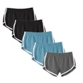 thumbnail image 1 of Xunlbb Womens Shorts Womens Workout Gym Shorts Set 5PC Women’s Elastic Waist Summer Solid Casual Outing Shorts Pants S-3XL on Clearance, 1 of 2