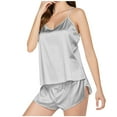 thumbnail image 1 of Xunlbb Womens Sleepwear Women's V-neck Sling Tank Shorts Home Suit Sets on Clearance S-XL, 1 of 4