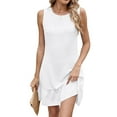thumbnail image 1 of Xunlbb Womens Summer Dresses Women's Fashion Solid Sleeveless Round-Neck Patchwork Dress Beach Vacation Clothes for Women Size S-2XL, 1 of 7