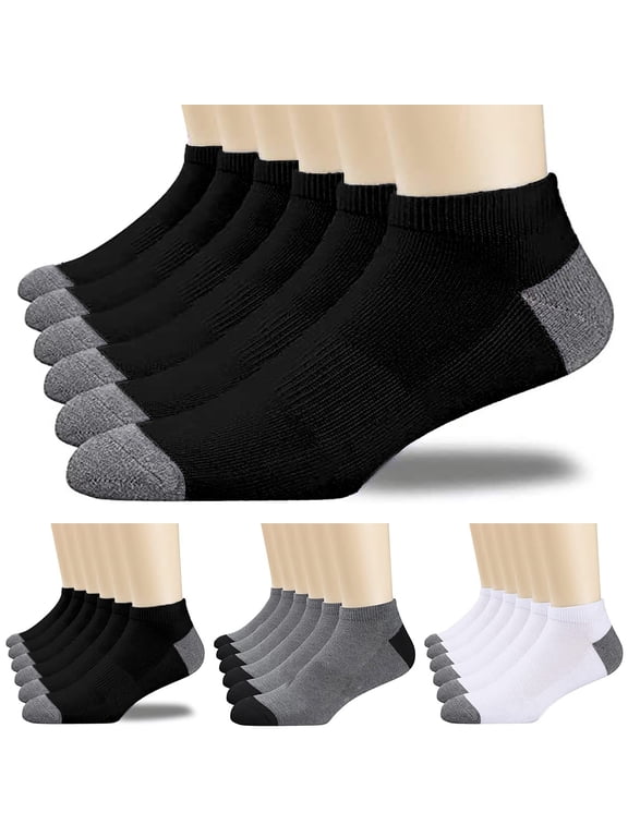 3 Pairs Men's Ankle Socks Breathable Sweat-Wicking Low Cut Sock High Stretch Non-Slip Short Socks Odor Resistant No Show Socks For Casual Wear Sports