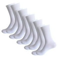 thumbnail image 1 of Xunmmm 5 Pairs Men's Mid Tube Socks High Stretch Breathable Sweat Wicking Mid-Calf Sock Odor Resistant Sports Mid Crew Socks For Running Basketball, 1 of 4