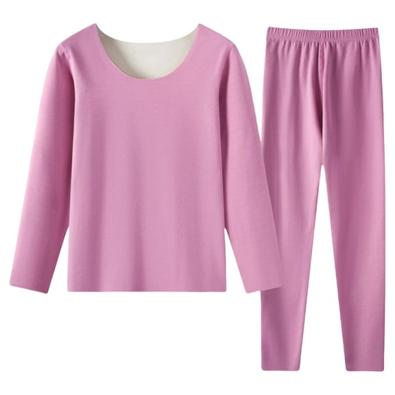 Xunmmm Women's Thermal Underwear Set Long Johns Base Layer Pajama Set for Women Fall Top Bottom