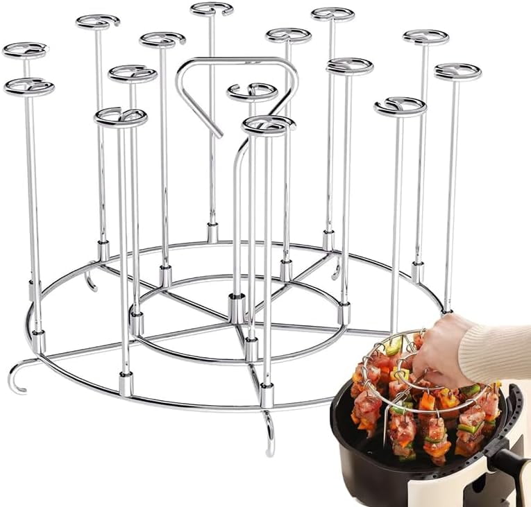 Xuyuan Air Fryer Skewer Stand for Ninja Foodi 6Qt 8Qt