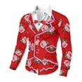 thumbnail image 1 of Xuyuer Valentine's Day Hawaiian Shirt Tuxedo for Men Graphic Long Sleeve Party Tux Tee Casual Top Button Down Shirts, 1 of 7