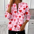 thumbnail image 1 of Xuyuer Valentines Day Sweatshirts for Women Valentine Sweatshirt Love Heart Graphic Pullover Tops Casual Holiday Tops Love Heart Shirts Casual Valentine Pullover Long Sleeve Tops, 1 of 5
