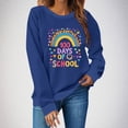 thumbnail image 1 of Xuyuer Women 100 Days of School Sweatshirt: Funny Teacher Shirts School Teaching Long Sleeves Teachers Gifts Tops Teacher Graphic T-Shirts School Days Tee Tops, 1 of 6