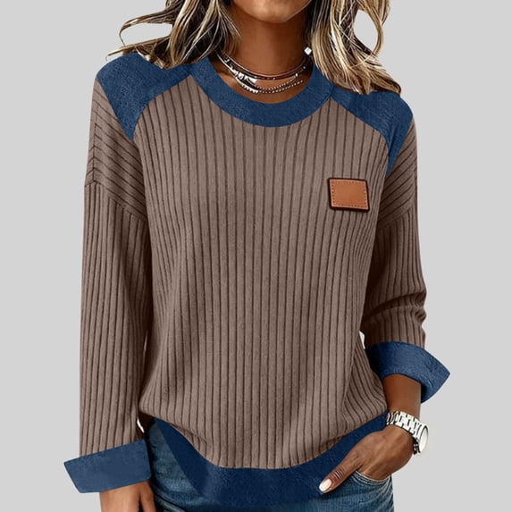 Xuyuer Women Button Down Denim Shirts Casual Long Sleeve V Neck Chambray Blouse Top Dressy Casual Work Shacket V Neck Lightweight Tops Lapel Denim Patchwork Stitching Bottun Tops