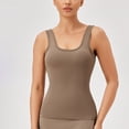 thumbnail image 1 of Xuyuer Women Workout Tank Tops Square collar Racerback Going Out Ribbed Basic Slim Fit Yoga Gym Shirts 2026 Summer Camisole Seamless Full Length Gym Tops Athletic Yoga Top Built in Bra, 1 of 9