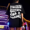 thumbnail image 1 of Xuyuer Women's Graphic Letter Tee Crew Neck Drop Shoulder Trendy Summer T Shirt Short Sleeve Vintage Print Top Women's Funny Graphic Tees Casual Loose Summer Cute Tops T Shirts, 1 of 7