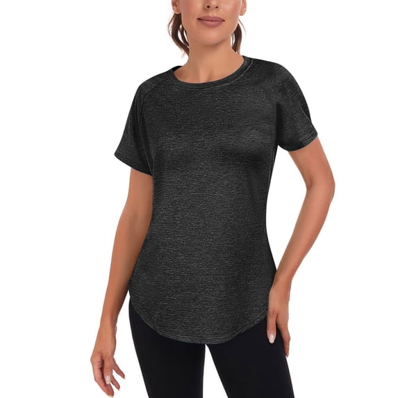 Xuyuer Women's Long Workout Tops,Short Sleeve Dry-Fit Mesh Open Back Loose Fit Gym Athletic Running Shirts Exercise Tee