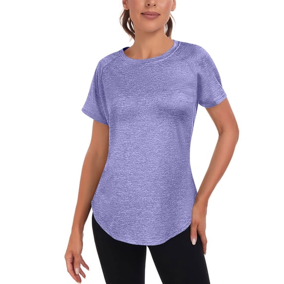 Xuyuer Women's Long Workout Tops,Short Sleeve Dry-Fit Mesh Open Back Loose Fit Gym Athletic Running Shirts Exercise Tee