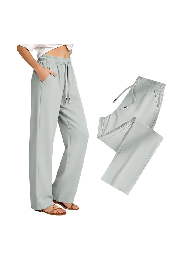 Women's Summer Unisex Lightweight Sport Casual Pants Loose Breathable Straight High Speed Dry Long Pants - Relaxed Trousers for Travel and Hiking, Pants for Women