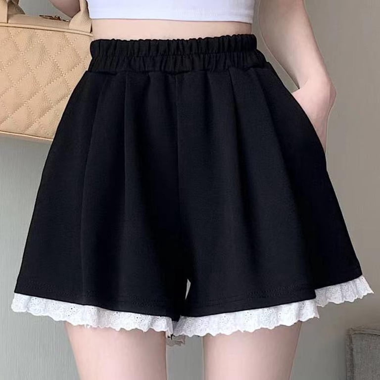 Xuyuer Womens Slip Shorts Lace Trim Pettipants Bloomers Split Skirt Culottes Half Slips Under Dresses Shorts for Women, Women's, Size: Small, Black Xuyuer Womens Slip Shorts Lace Trim Pettipants Bloomers Split Skirt Culottes Half Slips Under Dresses Shorts for Women, Women's, Size: Small, Black