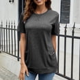 thumbnail image 1 of Xuyuer Womens Summer Tops Spring Outfits 2026 Fashion Casual Dressy T Short Sleeve Workout Clothes Going Out Trendy Vacation Soft Basic T-Shirt, Round Neck Top Casual Tee for Spring Daily Wear, 1 of 9