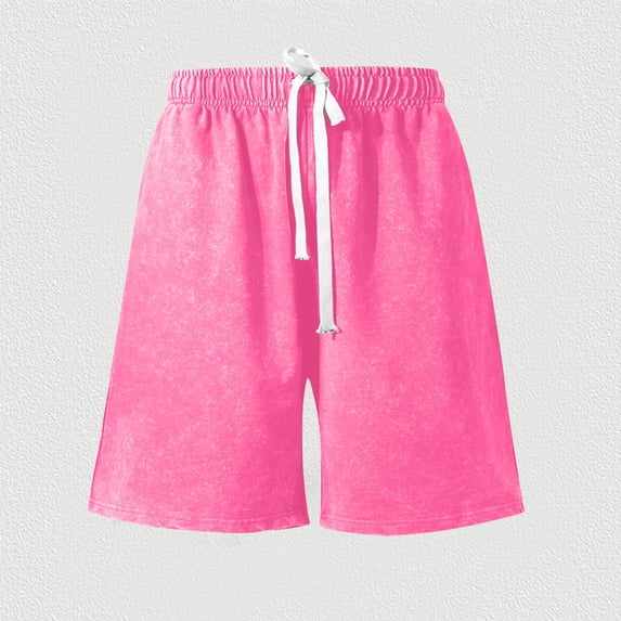 Xuyuer Womens Sweat Shorts Athletic Shorts Vintage Acid Wash Elastic Waist Drawstring Workout Shorts with Pockets
