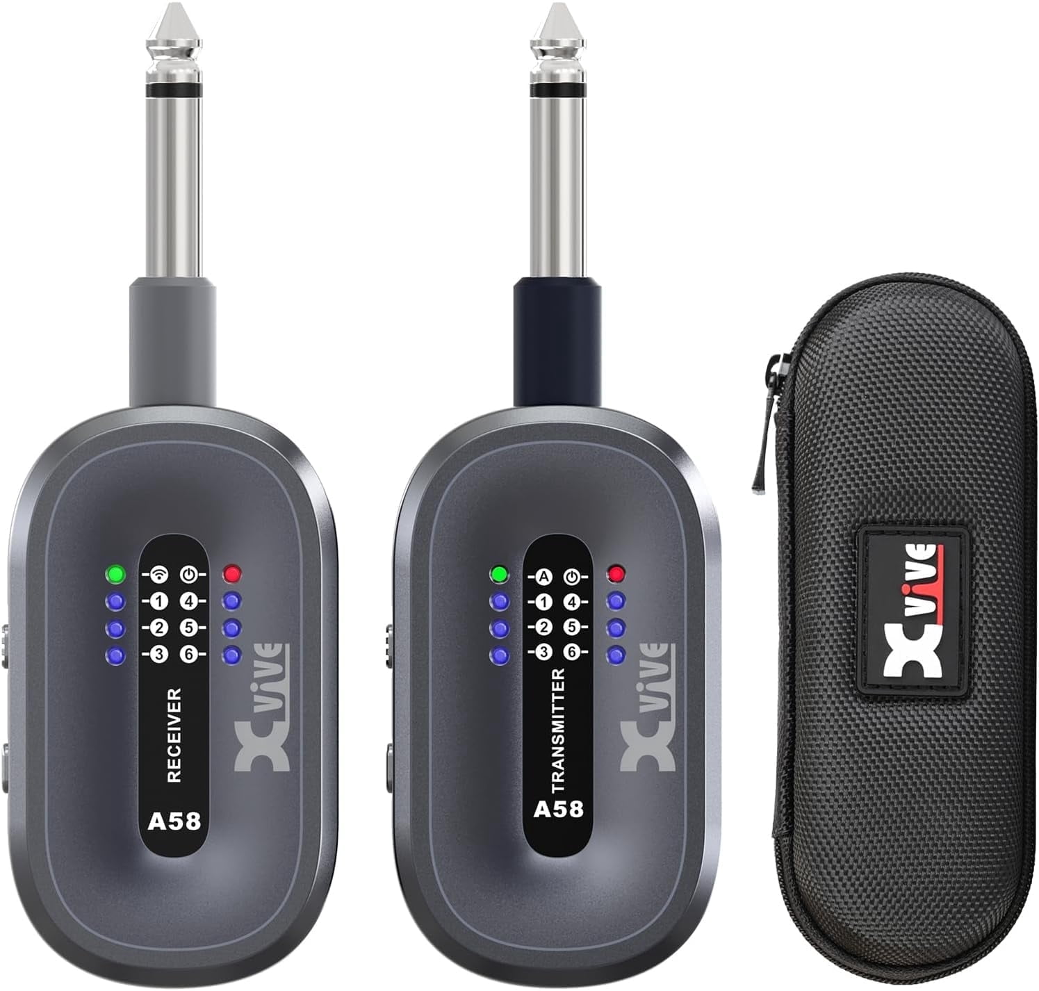 Xvive A58 Wireless Guitar System 5.8G Wireless Guitar Transmitter and Receiver