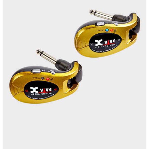 Xvive Audio U2 Digital Wireless System 2.4 GHz for Guitars - Gold