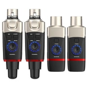 Xvive U35D Stereo XLR Plug-on Wireless Audio System for PA/DJ System with Active speakers and Dynamic Microphones 5.8GHz