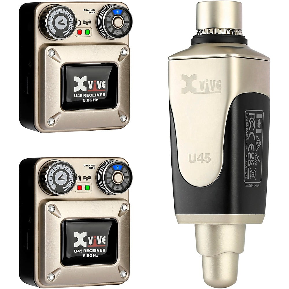 Xvive U45 In-Ear Wireless Monitor System With Transmitter and 2