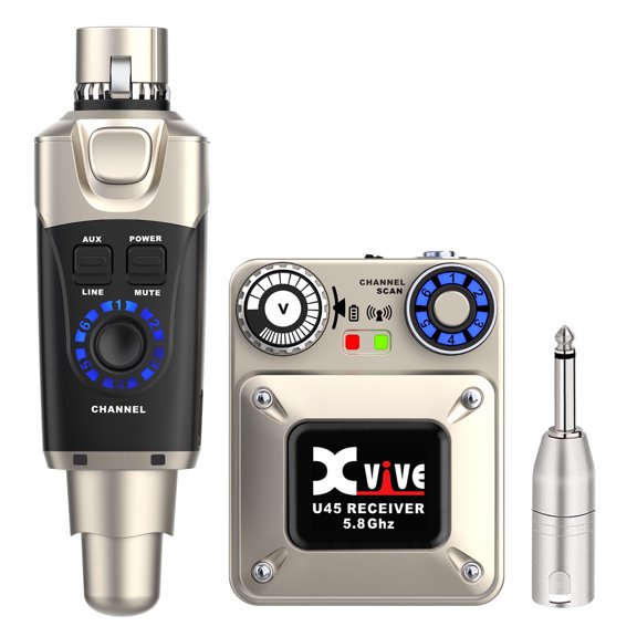 Xvive U45 Wireless in-Ear Monitor System with 5.8GHz Transmitter and Receiver