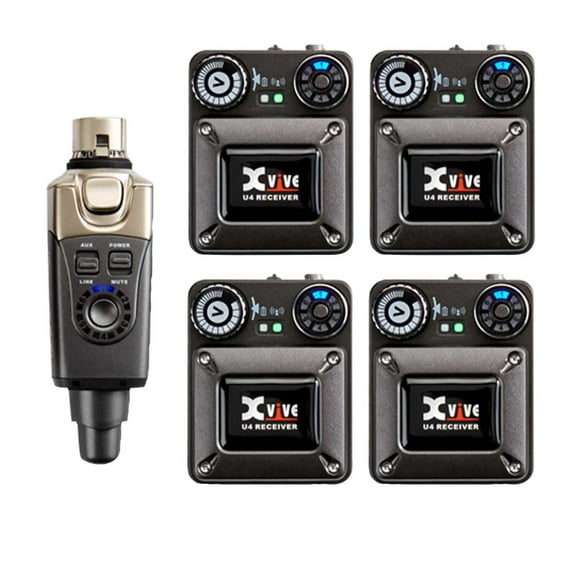 Xvive U4R4 Four-Pack U4 In-Ear System with (4) Receivers