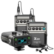 Xvive U5T2 Dual-Channel Wireless System for Lavalier Microphone and Audio Devices Black