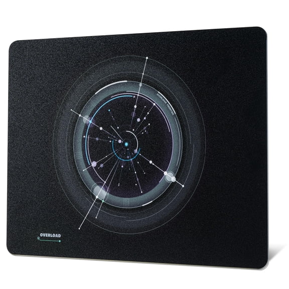 Xvx Glass Mousepad Gaming  Overload Black Tempered Mouse Pads For Professional Large Mat 410mm*310mm Special Surface With Improved Precision And Speed