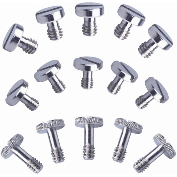 Xwell 1/4''-20 Slotted Screw, for Quick Release (QR) Plate or Camera Tripod Monopod (15 Pcs)
