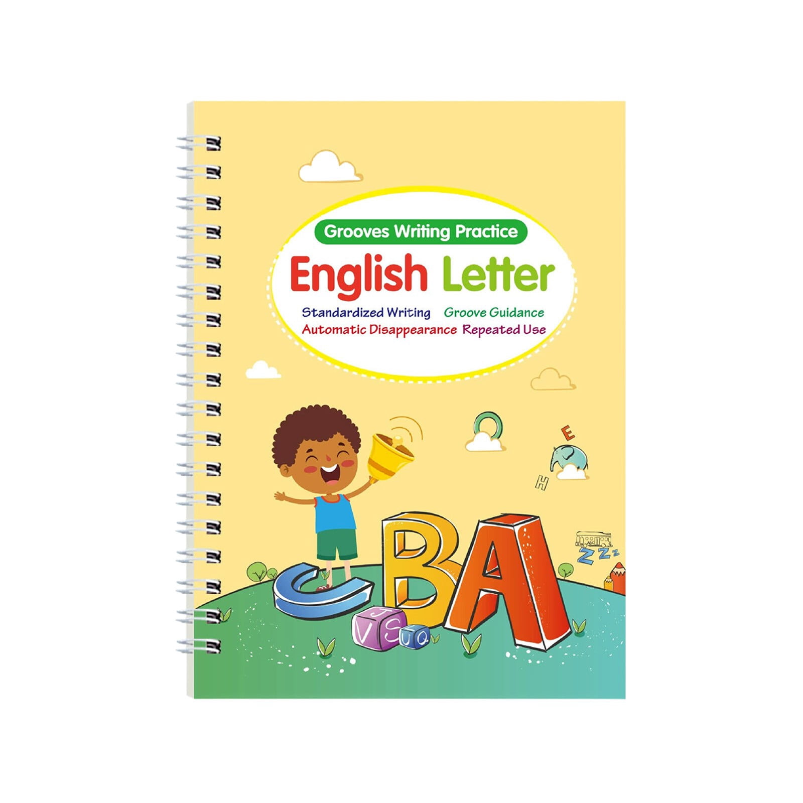 Xwjun Grooved Writing Books Writing Workbook Reusable Handwriting Book ...