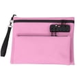 thumbnail image 1 of Xwjun Lockable Bag Locking Medicine Bag Bank Bag With Lock Bag With Lock And Zipper Double Layer Handbag Valuable Storage Lock Bags For Personal Items Double Layer Accessories Pouch Hot Pink One Size, 1 of 9