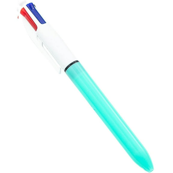 Xwjun Multicolor Pen In One, Retractable Ballpoint Pen, 4 In 1 Pens, Multicolor Ballpoint Pen, 1.0mm Colored Pen, For Taking Notes, Journaling And Classroom Or Office Supplies Light Blue