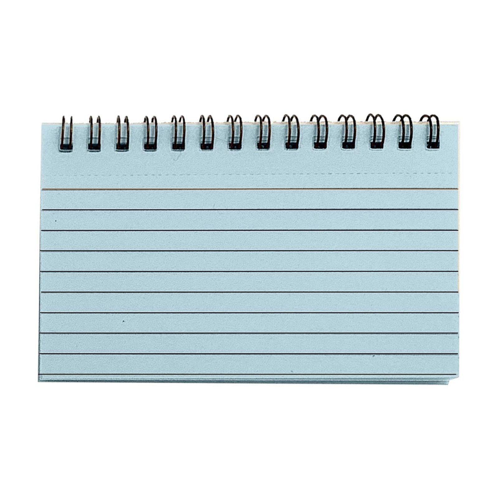 Xwjun Note Cards With Rings Color Index Cards Flash Cards 50 Pieces ...