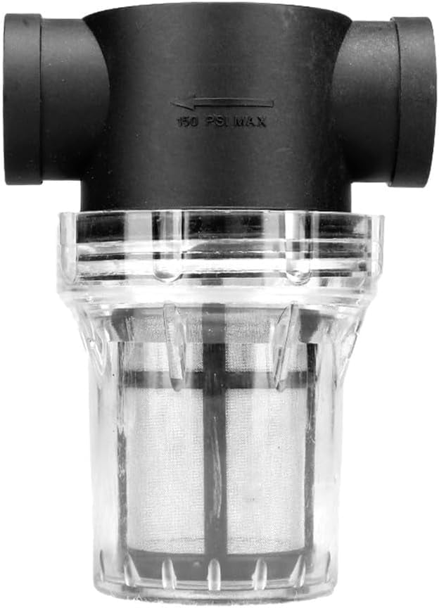 Water Pump Filter Inline Mesh Strainer – Garden Irrigation 40/80 Mesh Screen, 1/2, 3/4, 1 Inch Female Thread, Transparent PVC Pipe Filter For Aquaculture & Farm