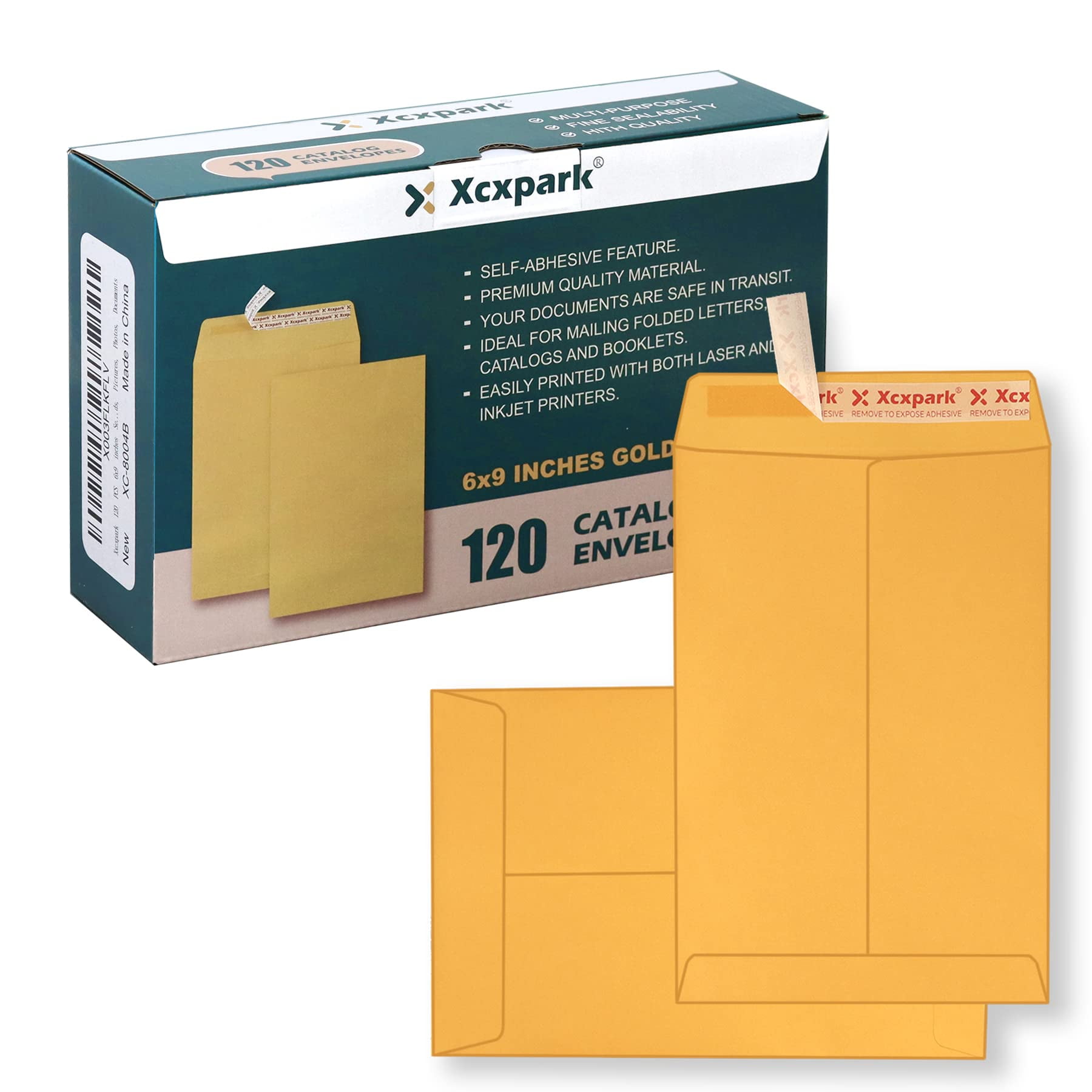 Xxcxpark 120 PCS 6x9 inches Security Catalog Envelopes Printable Self