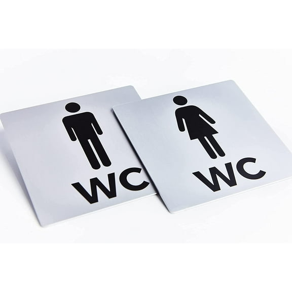 Xxl Toilet Signs Selfadhesive Male And Female Bathroom Signs Men And Women