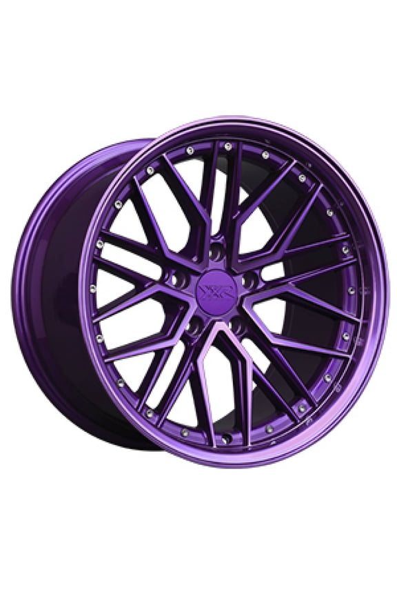 571 18x8.5 5x112 35et Diamond Cut Purple wheel