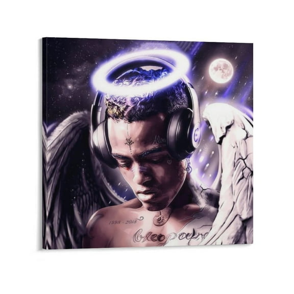 Xxxtentacion Posters (2) Print Photo Art Painting Canvas Poster Home Decorative Bedroom Modern Decor Posters Gifts 28x28inch(70x70cm)