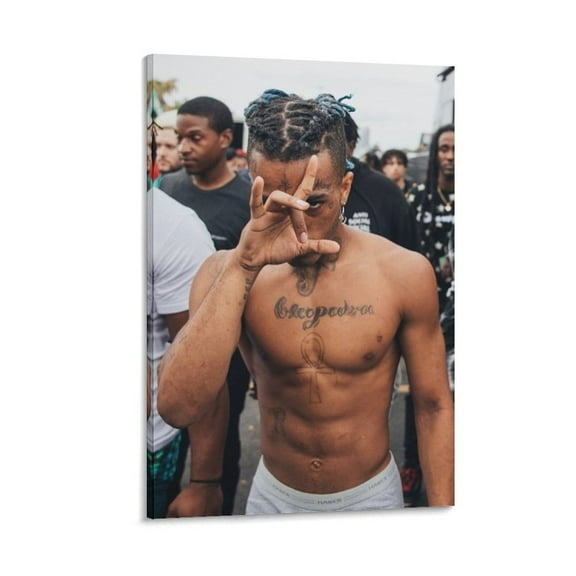 Xxxtentacion Posters Artworks Canvas Poster Room Aesthetic Wall Art Prints Home Modern Decor Gifts 24x36inch(60x90cm)